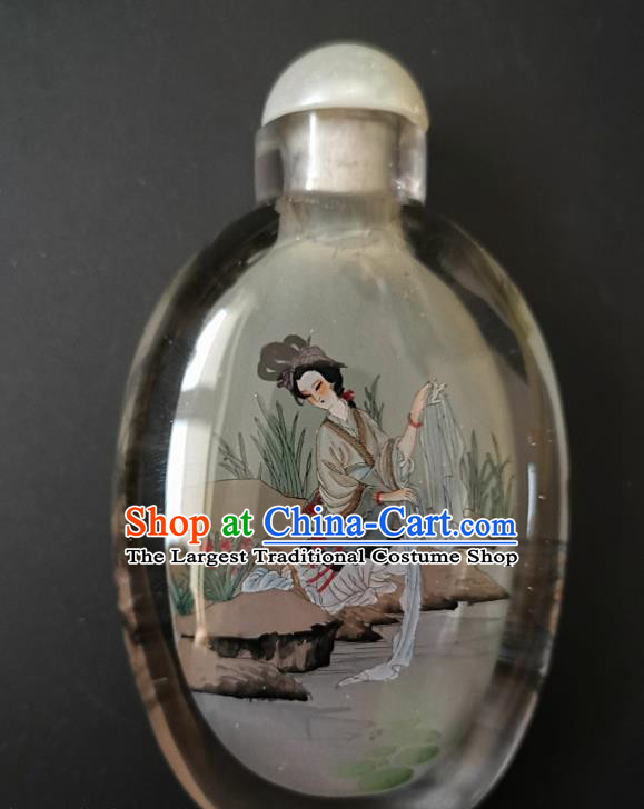 Chinese Snuff Bottle Traditional Handmade Painting Palace Lady Snuff Bottles