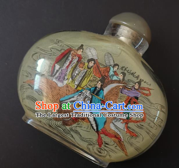 Chinese Snuff Bottle Traditional Handmade Painting Goddess Fairy Snuff Bottles