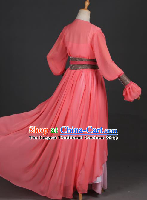 Traditional Chinese Cosplay Heroine Hanfu Dress Costumes Ancient Female Swordsman Clothing Apparel for Women