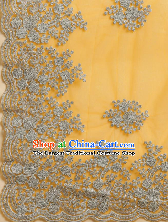 Asian India National Embroidered Yellow Saree Dress Asia Indian Festival Dance Costumes Traditional Female Clothing Blouse and Sari Full Set