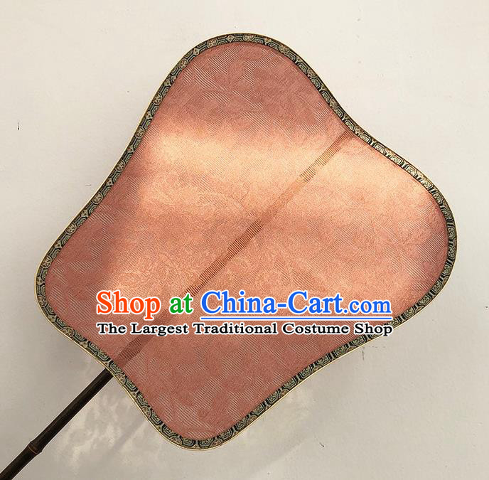 China Song Dynasty Jacquard Silk Fan Classical Dance Fan Handmade Palace Fan Traditional Hanfu Fan