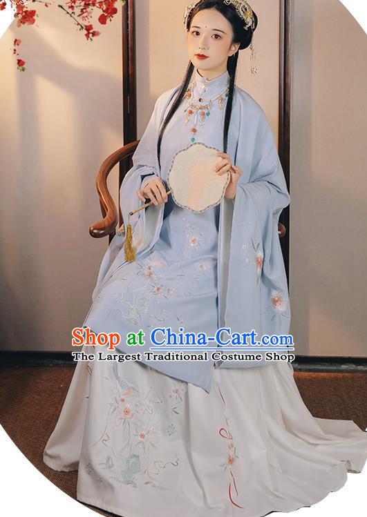 China Ancient Court Lady Hanfu Dress Traditional Ming Dynasty Noble Beauty Historical Clothing for Women