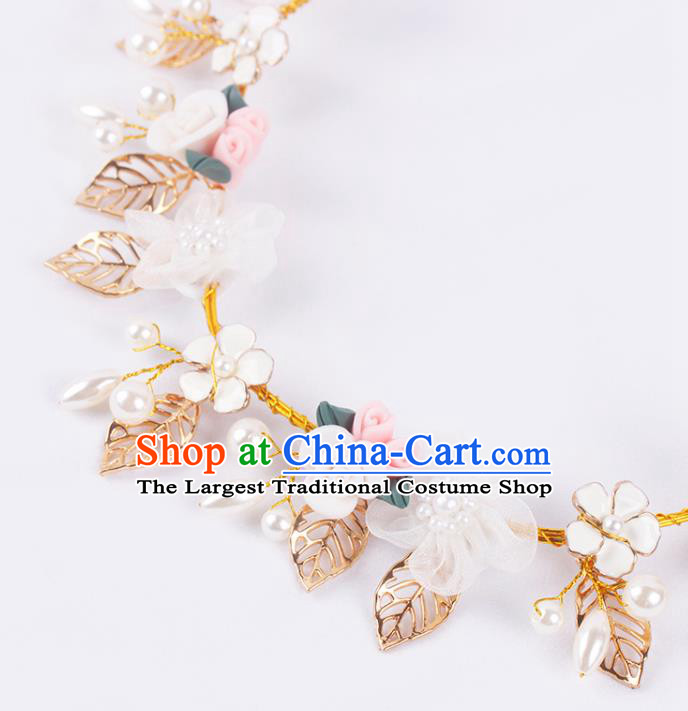 Wedding Princess Headband Elegant Hair Accessories Bride Flowers Hair Clasp