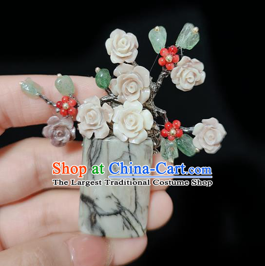 Handmade China Classical Cheongsam Breastpin Jewelry Flowers Brooch Accessories