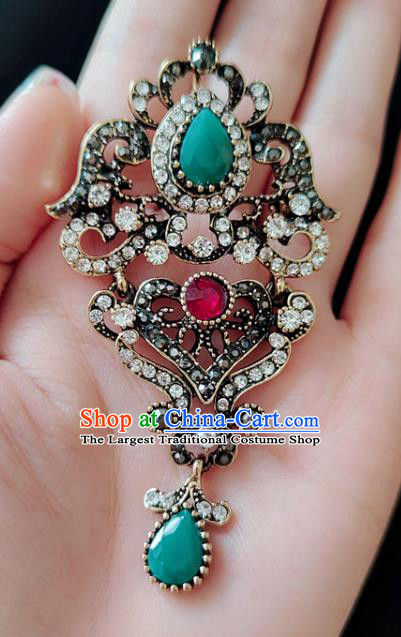 Top Jewelry Accessories Handmade Baroque Breastpin Crystal Brooch