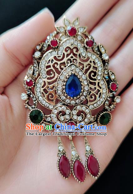 Top Court Jewelry Accessories Crystal Brooch Handmade Baroque Queen Breastpin