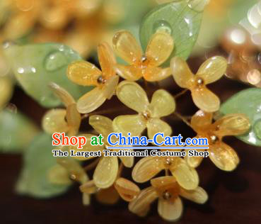 China Classical Hanfu Osmanthus Hairpin Traditional Ancient Ming Dynasty Princess Hair Stick