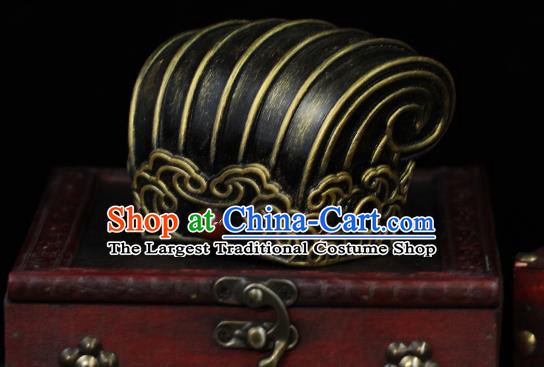 China Ancient Prince Hair Accessories Traditional Song Dynasty Emperor Hairdo Crown