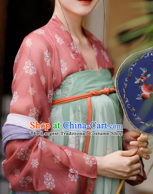 China Ancient Palace Lady Hanfu Dress Traditional Tang Dynasty Noble Beauty Clothing