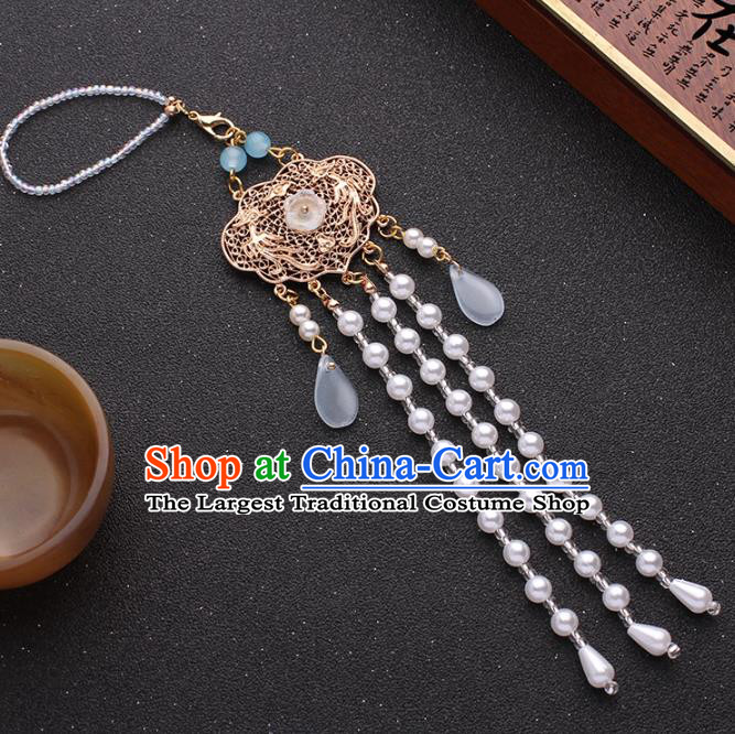 China Classical Tassel Brooch Traditional Cheongsam Pendant Accessories