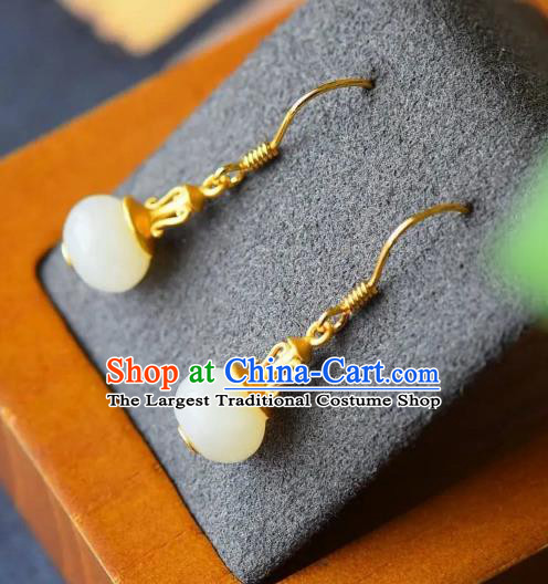 China National Golden Vase Earrings Traditional Cheongsam Ear Accessories