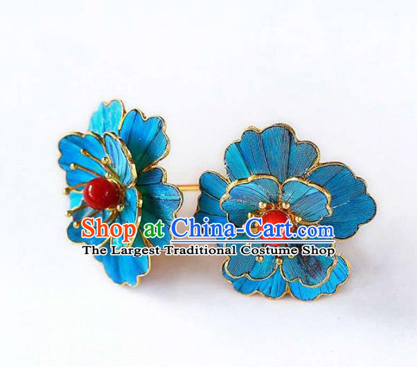 Handmade China Eardrop Accessories Gem Jewelry Traditional Cheongsam Flower Earrings