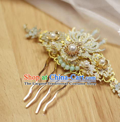 Chinese Ancient Princess Hairpin Hair Accessories Traditional Ming Dynasty Phoenix Hair Comb