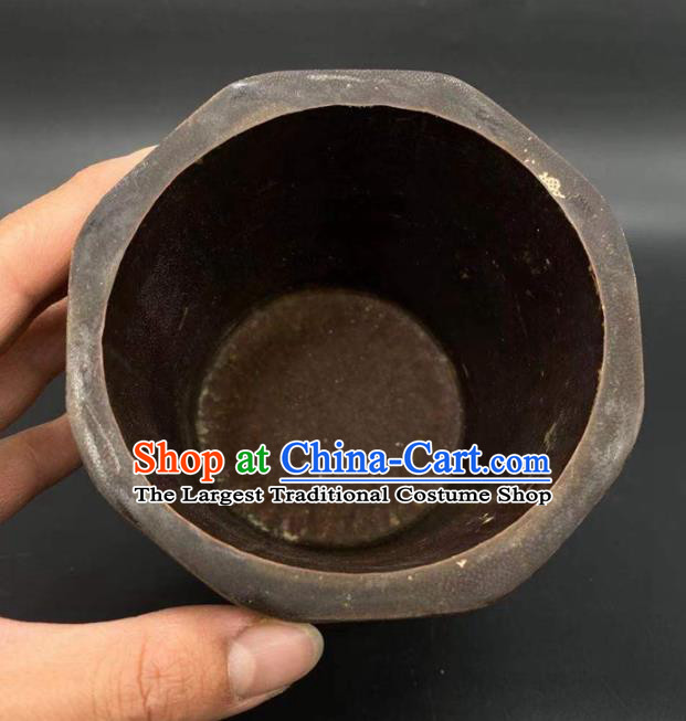 China Traditional Bamboo Brush Pot Handmade Tubular Penrack