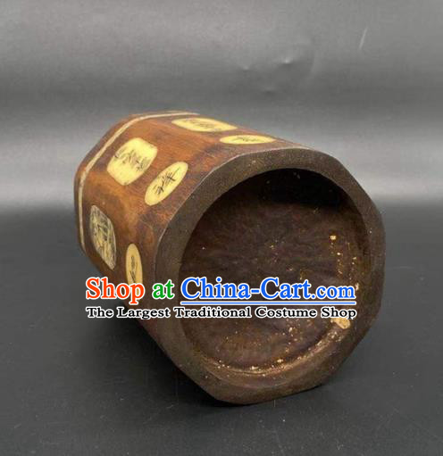 China Traditional Bamboo Brush Pot Handmade Tubular Penrack