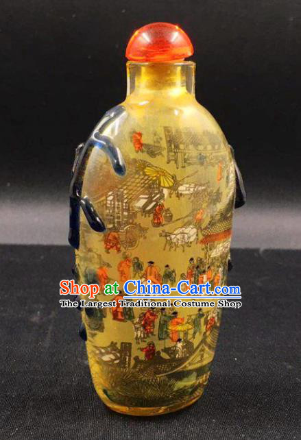 China Handmade Glass Collection Traditional Inside Painting Snuff Bottle