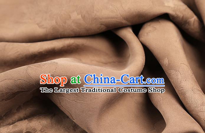 Chinese Royal Peony Pattern Black Gambiered Guangdong Gauze Brocade Cloth Drapery Traditional Cheongsam Jacquard Silk Fabric