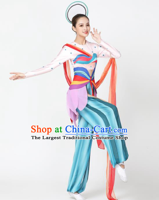 China Classical Dance Stage Performance Outfits Traditional Flying Apsaras Dance Costume