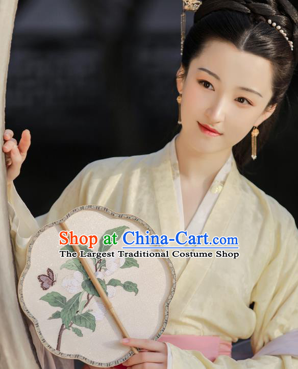 China Ancient Noblewoman Clothing Traditional Hanfu Dress Song Dynasty Royal Countess Historical Costume