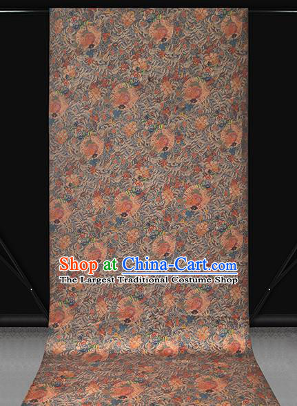 Chinese Traditional Classical Wave Fish Pattern Silk Drapery Qipao Dress Gambiered Guangdong Gauze Fabric