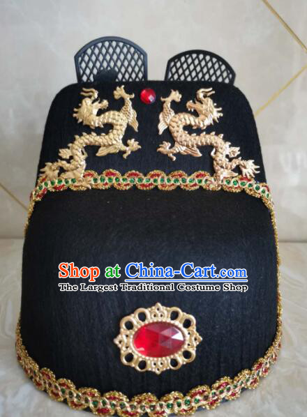 China Traditional Peking Opera Swordsman Hat Ming Dynasty Official Headwear Ancient Style Wu Sha Hat