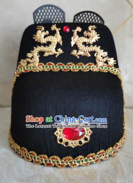 China Traditional Peking Opera Swordsman Hat Ming Dynasty Official Headwear Ancient Style Wu Sha Hat