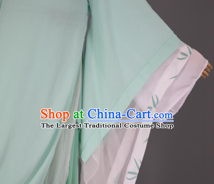 China Ancient Swordsman Light Green Clothing Cosplay Childe Shen Qingqiu Garment Costumes Traditional Hanfu Apparels