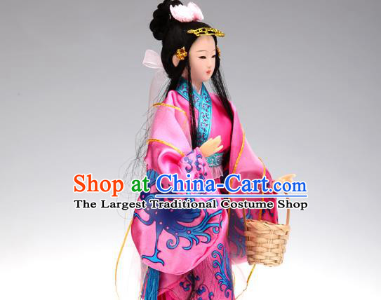 Handmade Traditional China Beijing Silk Figurine - the Four Great Beauties Xi Shi