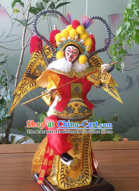 Handmade Traditional China Beijing Silk Figurine - Peking Opera Doll Monkey King