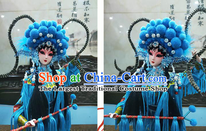 Handmade Traditional Peking Opera he Story of White snake Doll China Beijing Silk Figurine - Xiao Qing