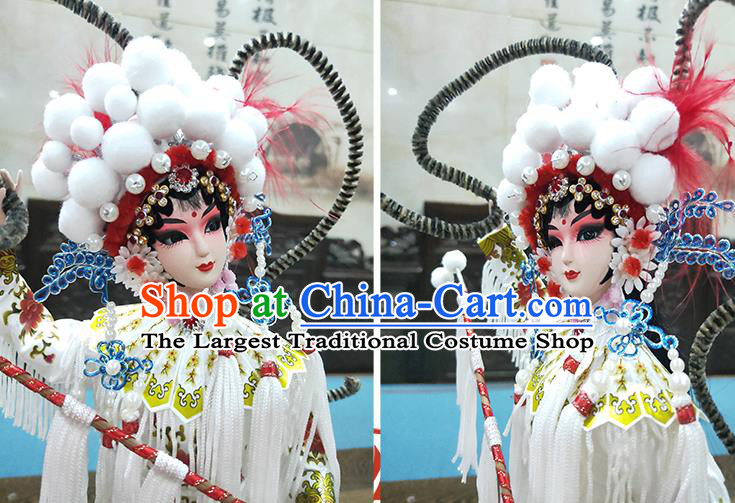 Handmade China Beijing Silk Figurine Traditional Peking Opera he Story of White snake Doll - Bai Suzhen