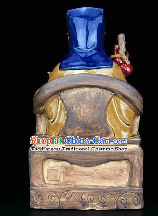 Chinese Shi Wan Ceramic Figurine Tu Do Gong Porcelain Statue Handmade Arts