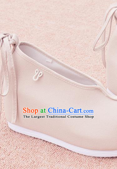 China Ancient Swordswoman Khaki Cloth Shoes Traditional Hanfu Shoes National Female Shoes