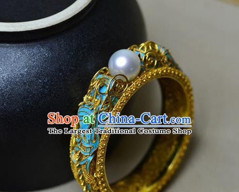 China National Filigree Bracelet Jewelry Traditional Handmade Cloisonne Bangle Accessories