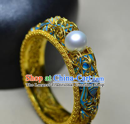China National Filigree Bracelet Jewelry Traditional Handmade Cloisonne Bangle Accessories