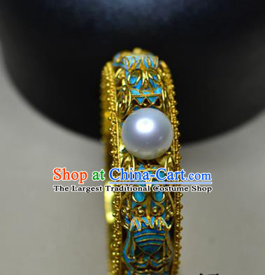 China National Filigree Bracelet Jewelry Traditional Handmade Cloisonne Bangle Accessories