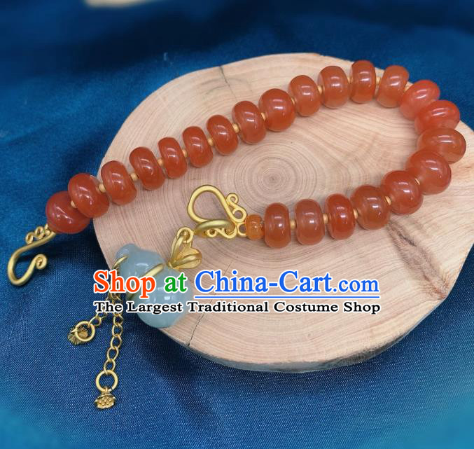 Handmade Chinese Wedding Bracelet National Agate Beads Wristlet Accessories