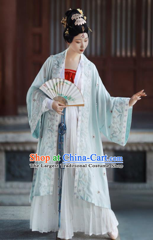 China Song Dynasty Imperial Concubine Historical Costumes Ancient Court Beauty Dress Clothing Traditional Hanfu Apparels
