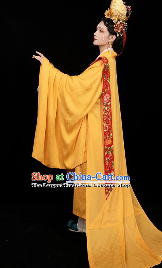 China Traditional Wedding Apparels Ancient Song Dynasty Imperial Empress Hanfu Clothing Full Set