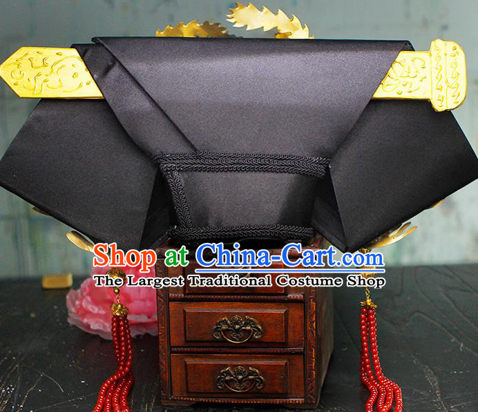 China Traditional Qing Dynasty Manchu Queen Hat Ancient Imperial Empress Great Wing Headwear