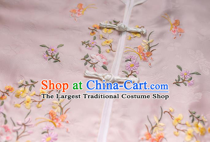 China Ancient Royal Princess Embroidered Clothing Traditional Qing Dynasty Manchu Historical Costumes for Women