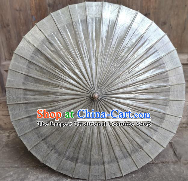 Traditional China Classical Dance Umbrella Grey Oil Paper Umbrella Handmade Umbrellas Artware