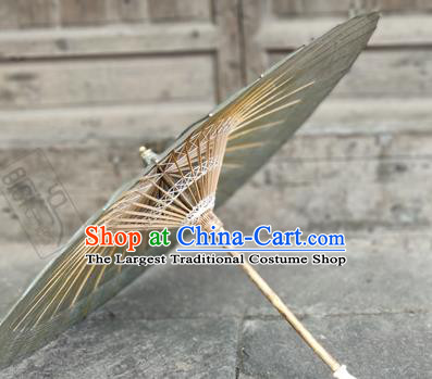 Traditional China Classical Dance Umbrella Grey Oil Paper Umbrella Handmade Umbrellas Artware