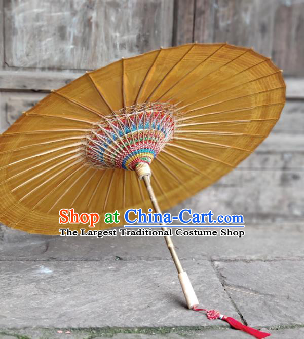 Traditional China Bumbershoot Ginger Oil Paper Umbrella Stage Show Umbrella Handmade Umbrellas Artware