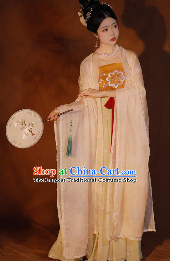 Traditional China Tang Dynasty Princess Chang Le Historical Costume Ancient Court Woman Hanfu Dress Clothing
