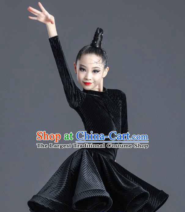 Professional Ballroom Dance Clothing Children Latin Dance Dress Modern Dance Competition Costume