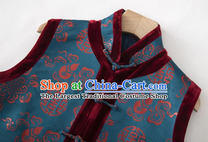 Chinese Tang Suit Waistcoat National New Year Vest Upper Outer Garment