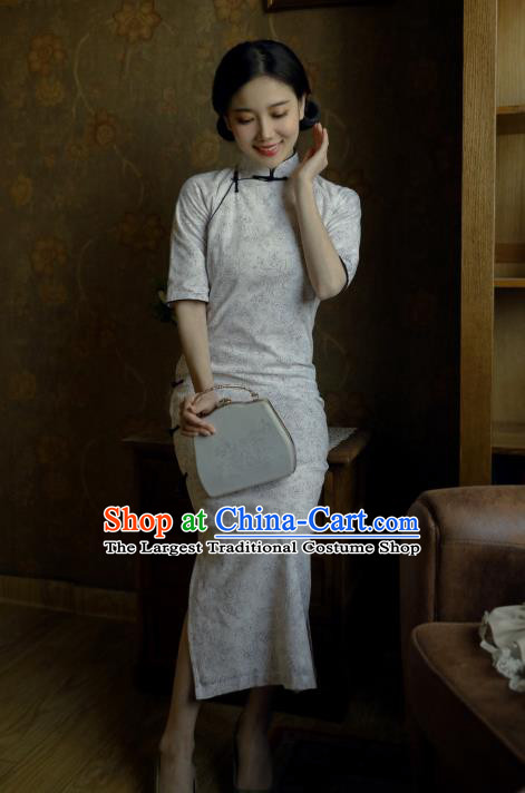 Republic of China Shanghai Beauty Qipao Dress Classical Cheongsam Traditional National Women Clothing