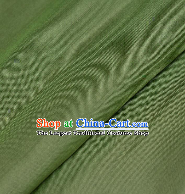 Traditional Japanese Pomegranate Pattern Pure Silk Fabric Asian Japan Kimono Green Brocade Material