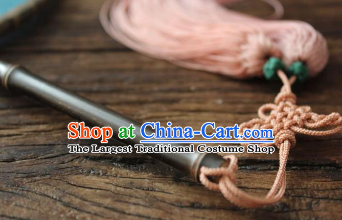 China Ancient Song Dynasty Princess Court Circular Fan Traditional Blue Silk Fan Handmade Lucky Pattern Palace Fan